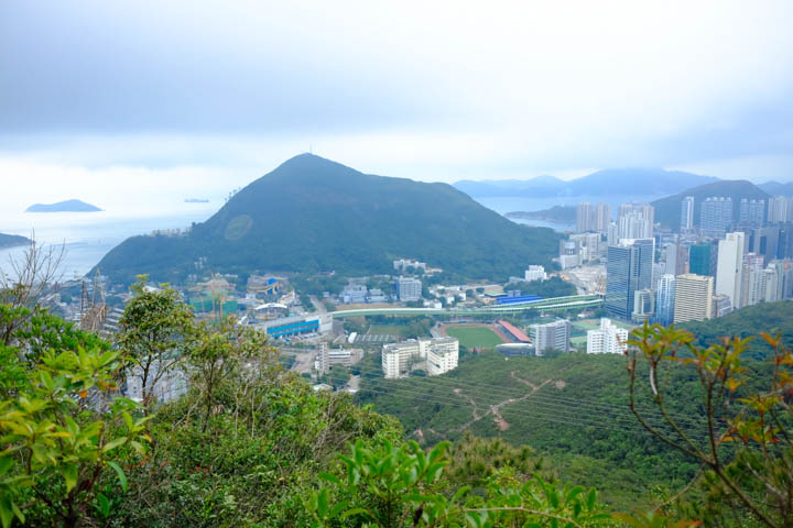 View of Ocean Park and Wong Chuk Hang from Hong Kong Trail Section 4.